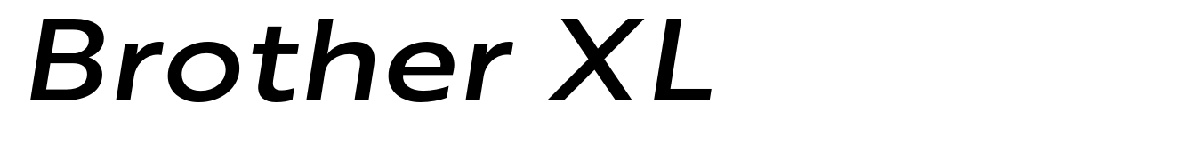 Brother XL&XS Medium Italic XL